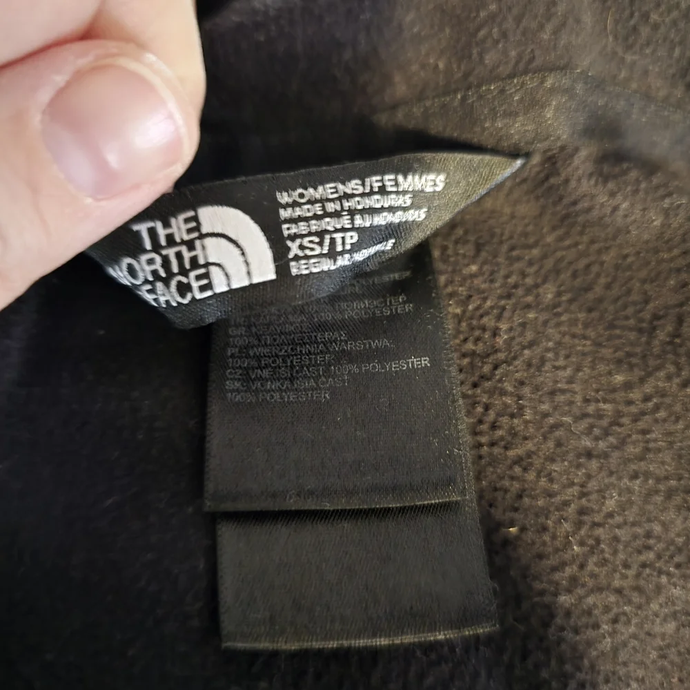 Women's The North Face Black Fleece Pullover Quarter Zip Size XS - Picture 4 of 4